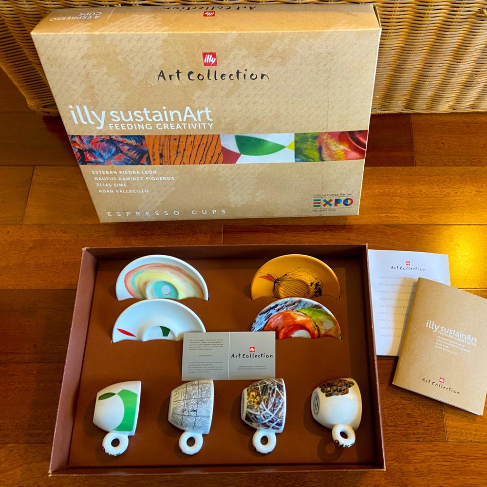 Brand new illy Milan espresso cup set